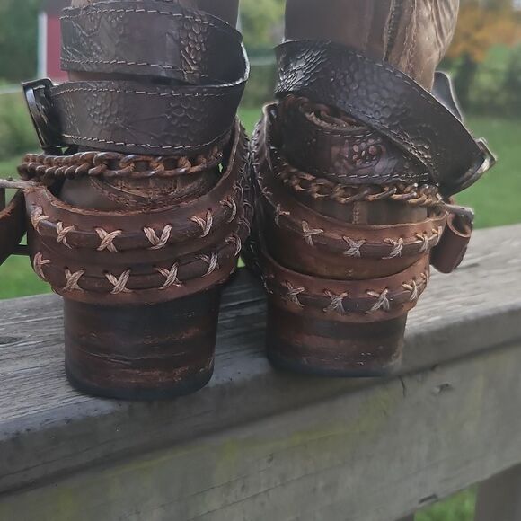 Freebird by Steven Knox Distressed Leather Boots – Women’s Size 10 - Picture 6 of 8